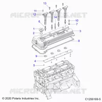 ENGINE, COUVERCLE SOUPAPE