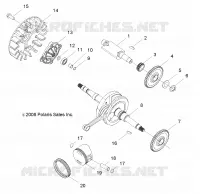 MOTEUR, VILEBREQUIN AND PISTON
