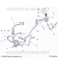 MOTEUR, WATERPUMP AND BYPASS