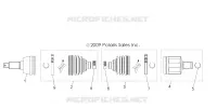 SYSTÈME DE TRANSMISSION, FRONT HALF SHAFT