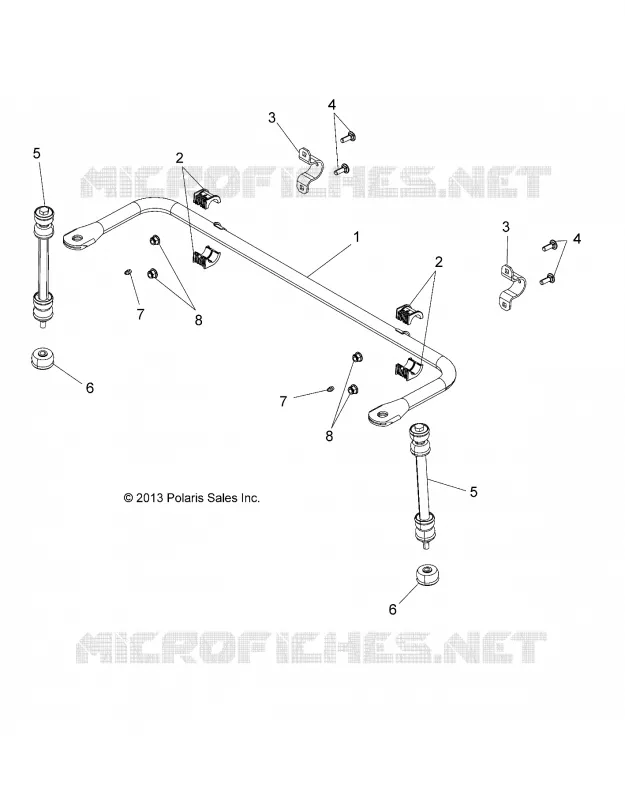 SUSPENSION, STABILISATEUR BRAS ARRIERE
