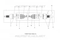 DRIVE TRAIN, ARBRE DE TRANSMISSION, REAR
