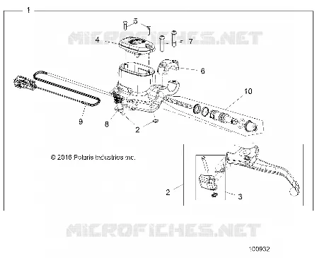 FREIN AVANT BRAKE LEVER AND MASTER CYLINDER