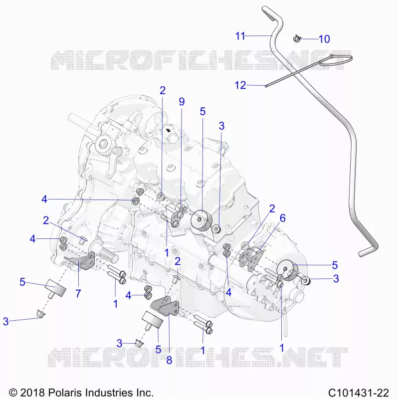 ENGINE, TRANSMISSION MOUNTING & LONG BLOCK