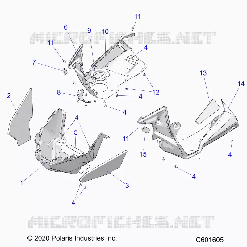 CARROSSERIE AVANT ASM./FENDERS