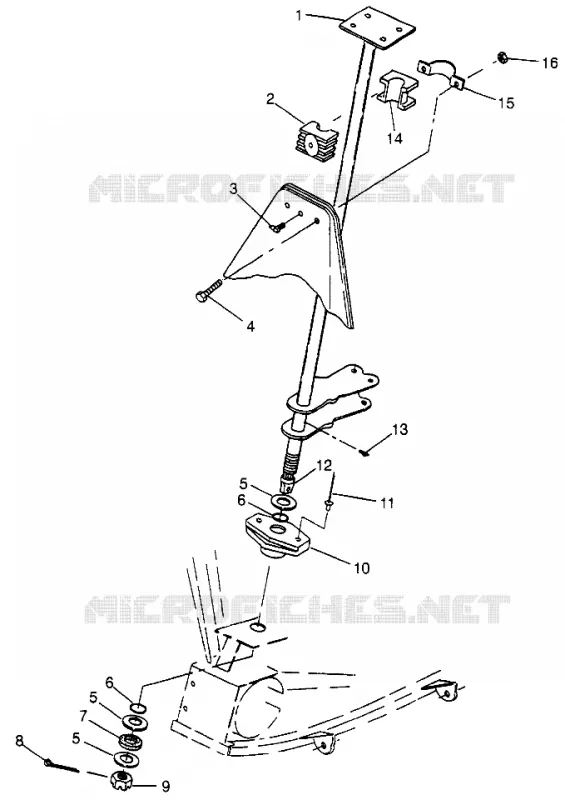 COLONNE DE DIRECTION Sport 400L W97BA38C and Trail Blazer W97BA25C (4940124012B008)