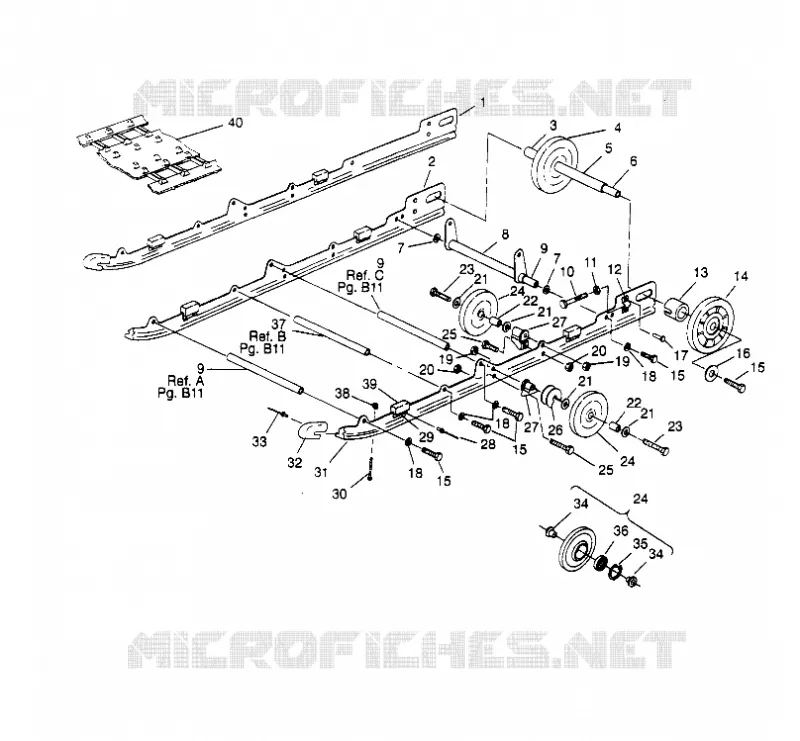 SUSPENSION 440 0952760, 440 SKS 0952560,  AND EUROPEAN 440 SKS E95 (4929032903B011)