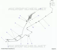 FREIN ARRIERE BRAKE LINE AND PARK BRAKE