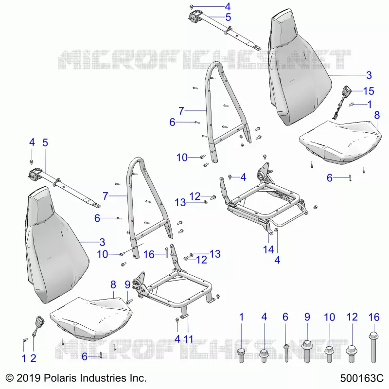 SIEGE AND SEAT BELT MOUNTING