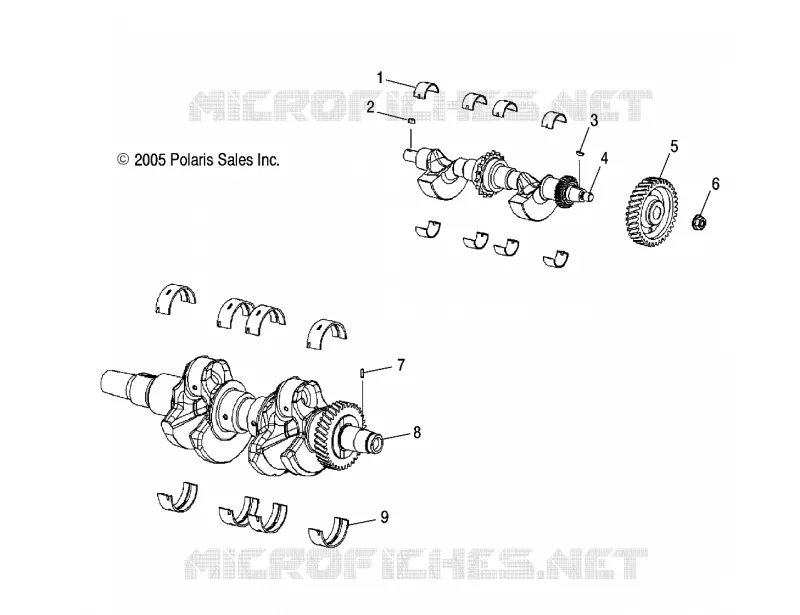MOTEUR, VILEBREQUIN AND BALANCE SHAFT