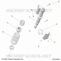 SUSPENSION, REAR SUPPORT AMORTISSEUR 
