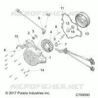 ENGINE, STATOR AND VOLANT MOTEUR