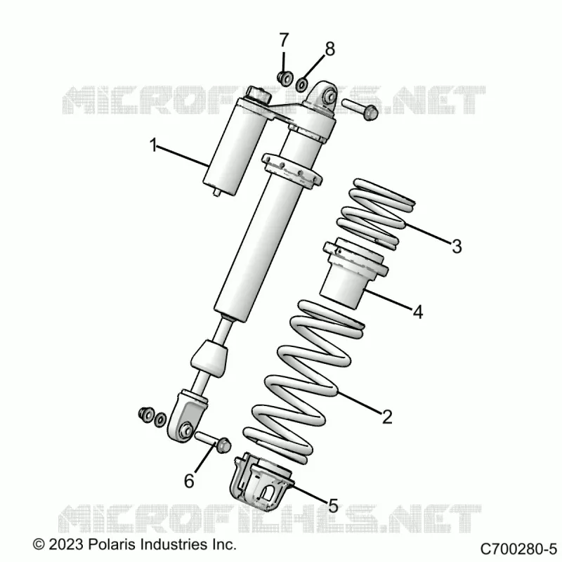 SUSPENSION, AMORTISSEUR AVANT MOUNTING