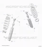 SUSPENSION ARRIERE SHOCK AND MOUNTING