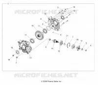 SYSTÈME DE TRANSMISSION, REAR GEARCASE INTERNALS