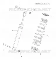SUSPENSION, AMORTISSEUR ARRIERE