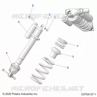 SUSPENSION, AMORTISSEUR AVANT MOUNTING