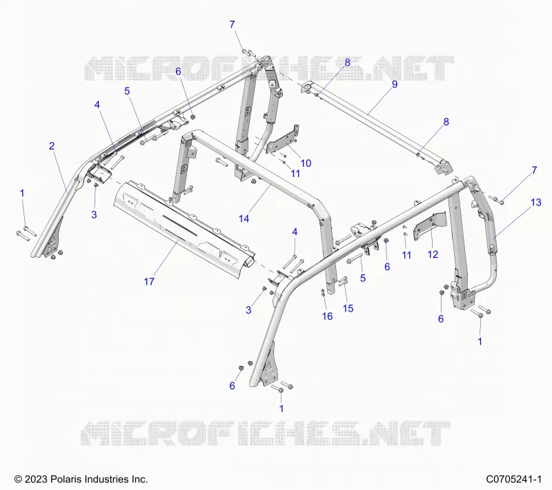 CHASSIS, ROLLOVER PROTECTION 5P