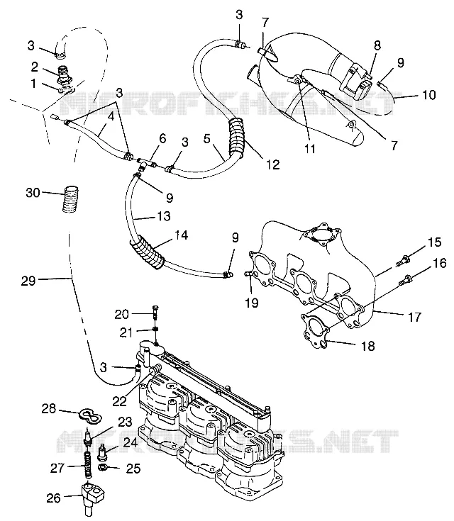 SYSTÈME DE REFROIDISSEMENT SLTX B974590 and INTL. SLTX I974590 (4941214121B006)