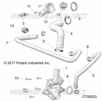 MOTEUR, WATERPUMP AND BYPASS