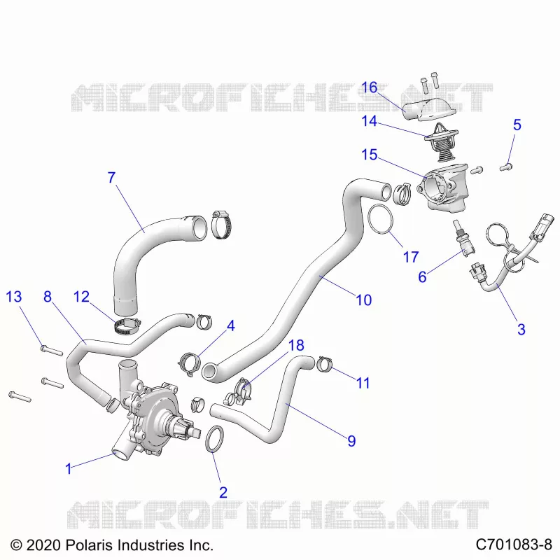 MOTEUR, WATERPUMP AND BYPASS