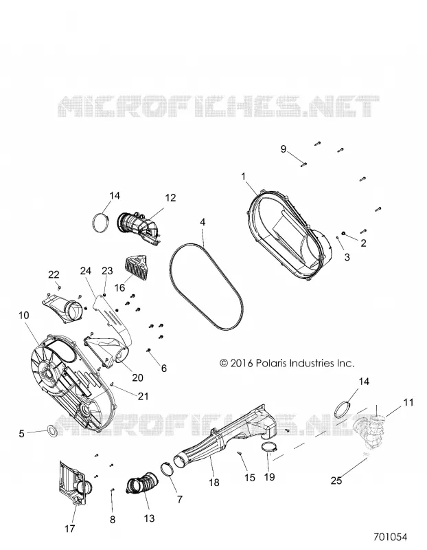 SYSTÈME DE TRANSMISSION, CLUTCH COVER AND DUCTING