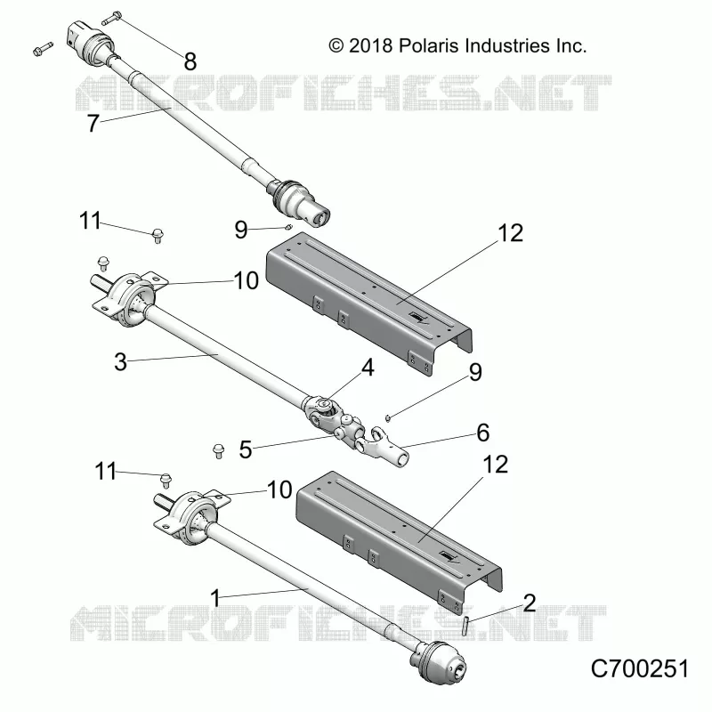 SYSTEME DE TRANSMISSION, FRONT, MID, REAR PROP SHAFT