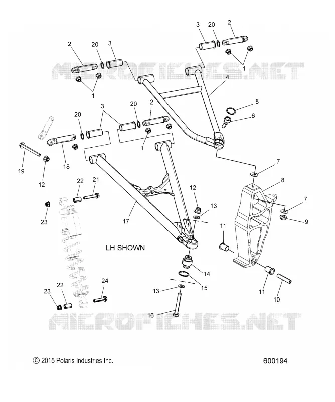 SUSPENSION, CONTROL ARMS AND SPINDLE