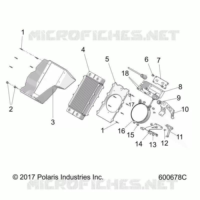 ENGINE, SYSTÃˆME DE REFROIDISSEMENT, RADIATOR/SHROUD