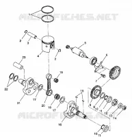 PISTON ET VILEBREQUIN 4X4 350L S938139 (4924342434037A)