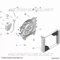 ENGINE, SYSTÃˆME DE REFROIDISSEMENT, RADIATOR, FAN &amp; OVERFLOW BOTTLE