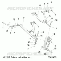 SUSPENSION, CONTROL ARMS AND SPINDLE