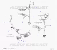 ELECTRICITE, WIRE HARNESS, HOOD, ELEC. START