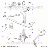 MOTEUR, WATERPUMP AND BYPASS