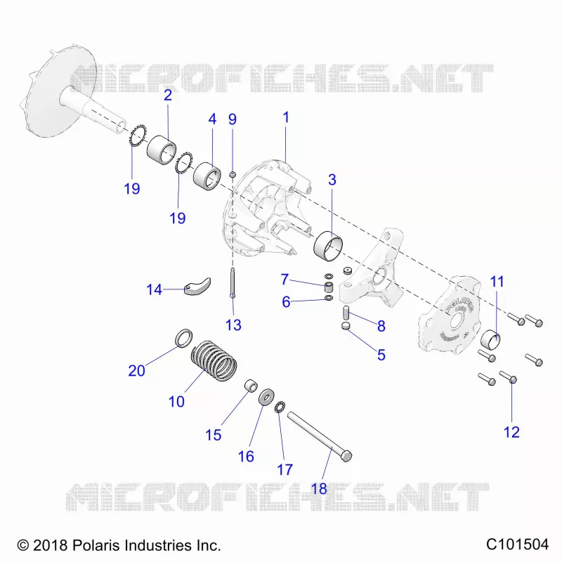 SYSTÃˆME DE TRANSMISSION, PRIMARY CLUTCH