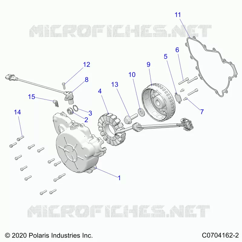 ENGINE, STATOR AND FLYROUE