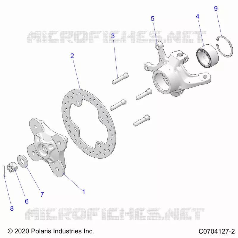 SUSPENSION AVANT CARRIER- Z22NAK99AK/AR/BK/BR/NAV99AK/AR/BK/BR (C0704127-2)