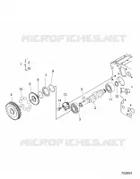 ENGINE, CARBURANT CAMSHAFT AND GOVERNOR SHAFT