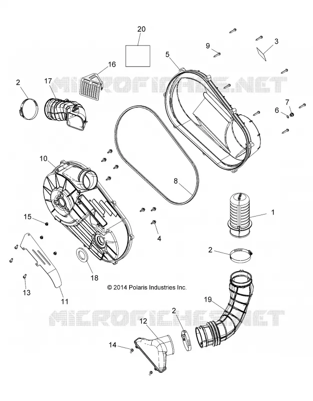 SYSTÈME DE TRANSMISSION, COUVERCLE D'EMBRAYAGE AND DUCTING