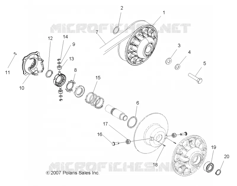 SYSTÈME DE TRANSMISSION, SECONDARY CLUTCH