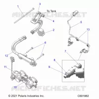 SYSTÃˆME D'ALIMENTATION, RAIL, LINES AND THROTTLE BODY