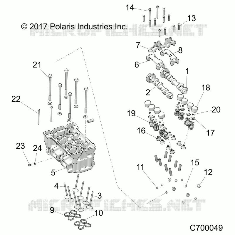 CYLINDRE HEAD AND VALVES