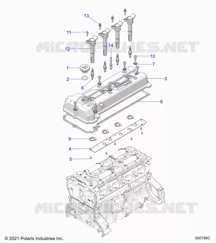 ENGINE, COUVERCLE SOUPAPE