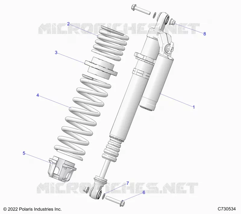 SUSPENSION, AMORTISSEUR AVANT MOUNTING, STANDARD/PREMIUM