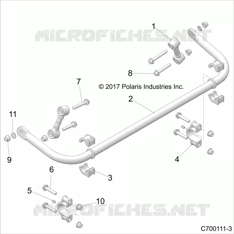 SUSPENSION, REAR BARRE STABILISATRICE