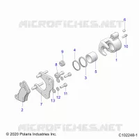 BRAKES, BRAKE ETRIER DE FREIN AVANT (FROM 8/16/2021)