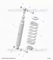 SUSPENSION, AMORTISSEUR AVANT MOUNTING