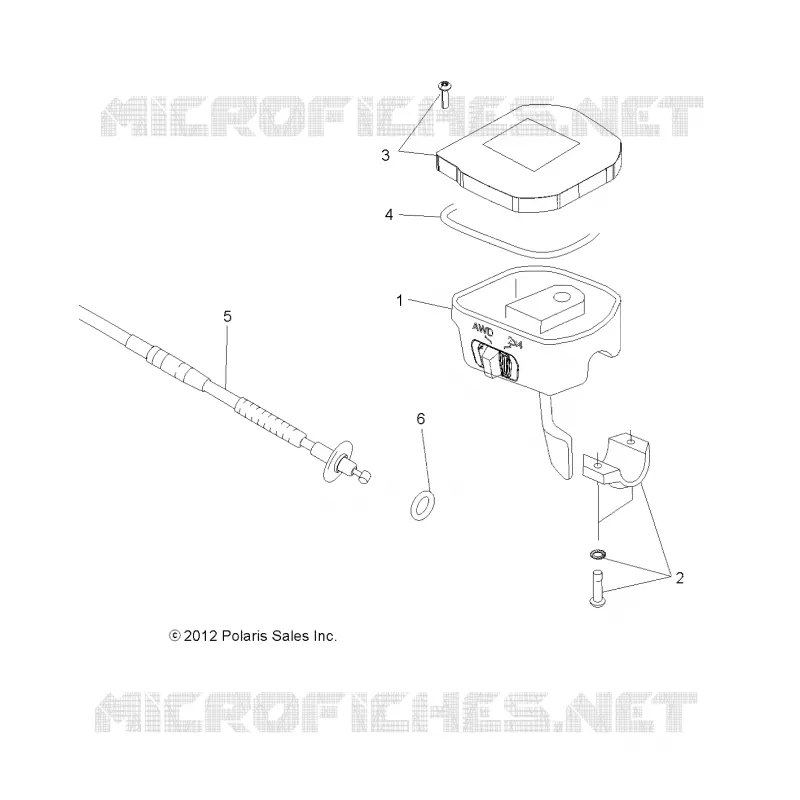 DIRECTION, CONTROLS, THROTTLE ASM. AND CABLE