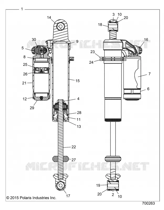 SUSPENSION ARRIERE SHOCK INTERNALS
