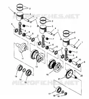 PISTON ET VILEBREQUIN 600 XCR 0961676 AND EUROPEAN 600 XCR E961676 (4932123212C009)
